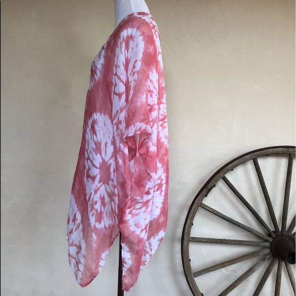 SWIM SUIT KIMONO BEACH COVER-UP alright Weight Corral Tie-Dye NEW! Super Cute! - Picture 5 of 8